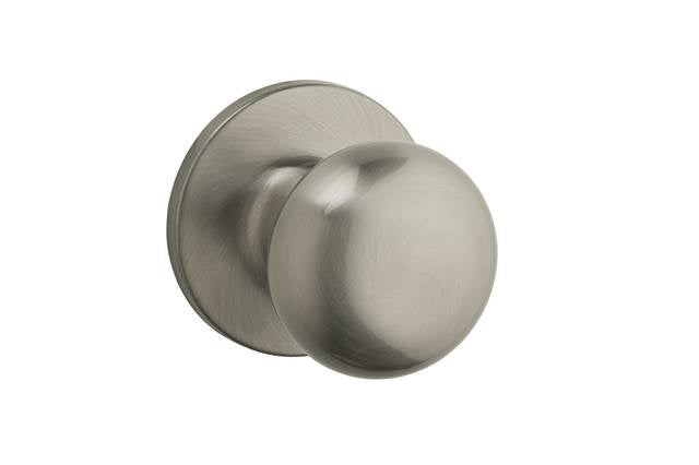 Safelock SK1000AS-15 Athens Knob Passage Lock with 4AL Latch and RCS Strike Satin Nickel Finish Sparrow Supply