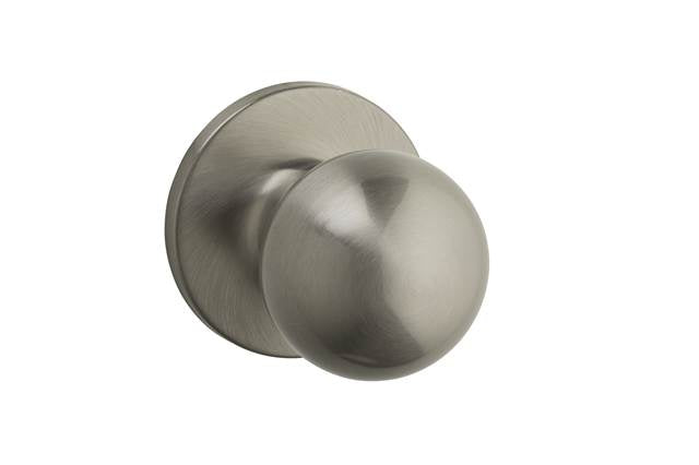 Safelock SK1000RG-15 Regina Knob Passage Lock with 4AL Latch and RCS Strike Satin Nickel Finish Sparrow Supply