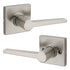 Safelock SL1000DALSQT-15 Daylon Lever with Square Rose Passage Lock with RCAL Latch and RCS Strike Satin Nickel Finish Sparrow Supply