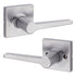 Safelock SL1000DALSQT-26D Daylon Lever with Square Rose Passage Lock with RCAL Latch and RCS Strike Satin Chrome Finish Sparrow Supply