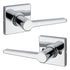 Safelock SL1000DALSQT-26 Daylon Lever with Square Rose Passage Lock with RCAL Latch and RCS Strike Bright Chrome Finish Sparrow Supply