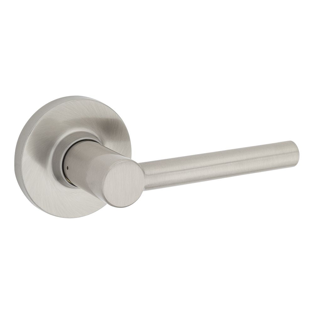 Safelock SL1000RELRDT-15 Reminy Lever Round Rose Passage Lock with RCAL Latch and RCS Strike Satin Nickel Finish Sparrow Supply