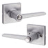Safelock SL4000DALSQT-26D Daylon Lever with Square Rose Privacy Lock with RCAL Latch and RCS Strike Satin Chrome Finish Sparrow Supply