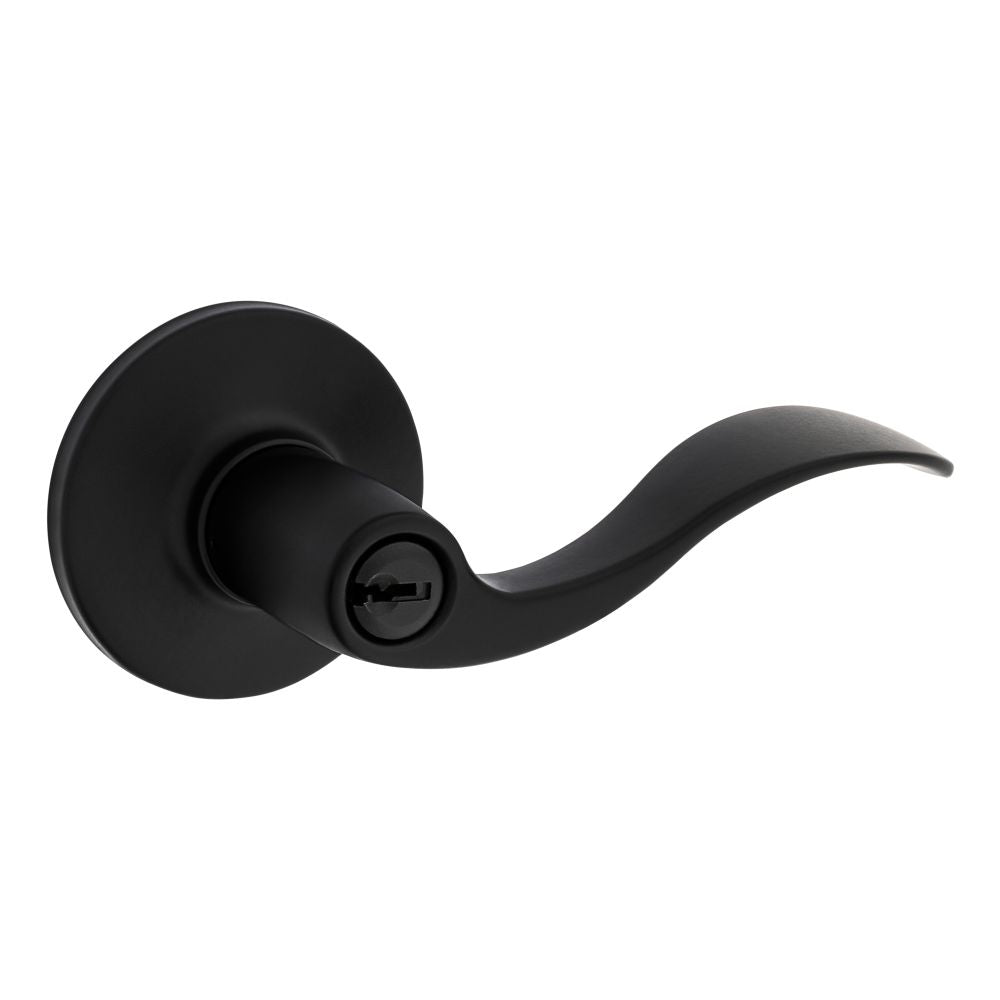 Safelock SL5000LY-514 Layton Lever Entry Lock with RCAL Latch and RCS Strike Matte Black Finish Sparrow Supply