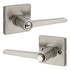 Safelock SL6000DALSQT-15 Daylon Lever with Square Rose Push Button Entry Lock with RCAL Latch and RCS Strike Satin Nickel Finish Sparrow Supply
