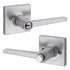 Safelock SL6000DALSQT-26D Daylon Lever with Square Rose Push Button Entry Lock with RCAL Latch and RCS Strike Satin Chrome Finish Sparrow Supply