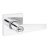 Safelock SL6000WISQT-26 Winston Lever Square Rose Push Button Entry Lock with 4AL Latch and RCS Strike Bright Chrome Finish Sparrow Supply