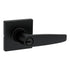 Safelock SL6000WISQT-514 Winston Lever Square Rose Push Button Entry Lock with 4AL Latch and RCS Strike Matte Black Finish Sparrow Supply