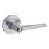 Safelock SL6500DALRDT-26D Daylon Lever with Round Rose Storeroom Lock with 4AL Latch and RCS Strike Satin Chrome Finish Sparrow Supply