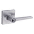 Safelock SL6500DALSQT-26D Daylon Lever with Square Rose Storeroom Lock with 4AL Latch and RCS Strike Satin Chrome Finish Sparrow Supply