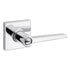 Safelock SL6500DALSQT-26 Daylon Lever with Square Rose Storeroom Lock with 4AL Latch and RCS Strike Bright Chrome Finish Sparrow Supply