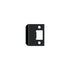 Deltana SPE200U19 Extended Lip Strike Plate; 2" Overall; Black Finish Sparrow Supply