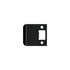 Deltana SPE250U19 Extended Lip Strike Plate; 2-1/2" Overall Black Finish