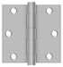 Deltana SS35U32D-R 3-1/2" x 3-1/2" Square Hinge; Residential; Satin Stainless Steel Finish Sparrow Supply