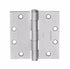 McKinney T271441226D 4-1/2" x 4-1/2" Square Corner Standard Weight Five Knuckle Hinge # 55755 Satin Chrome Finish Sparrow Supply