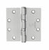 McKinney TA2714426D 4" x 4" Square Corner Standard Weight 5 Knuckle Ball Bearing Hinge # 55571 Satin Chrome Finish Sparrow Supply