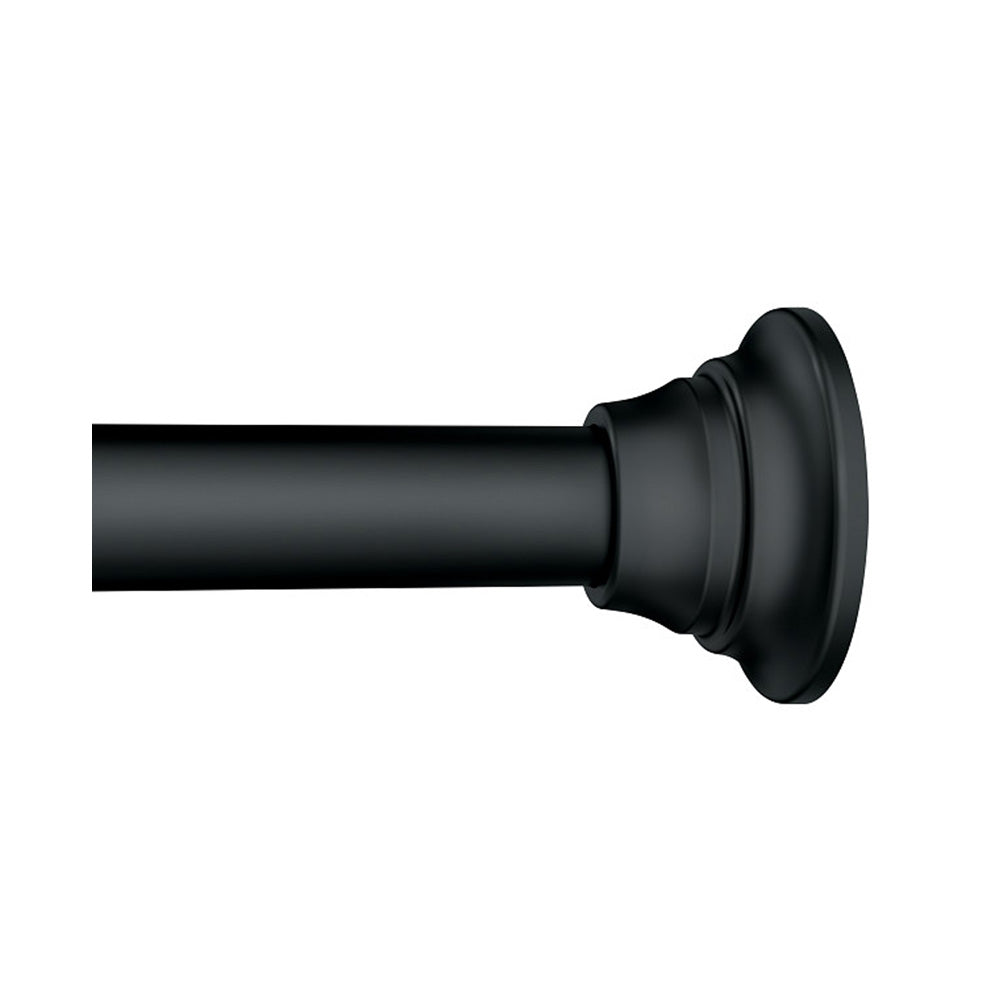 Moen TR1000BL Tension Shower Rod from 44" to 72" Matte Black Finish