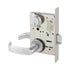 Sargent TR8204LNL26D Storeroom Closet Mortise Trim Only with L Lever and LN Rose Satin Chrome Finish Sparrow Supply