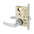 Sargent TR8215LNB26D Passage Mortise Trim Only with B Lever and LN Rose Satin Chrome Finish Sparrow Supply