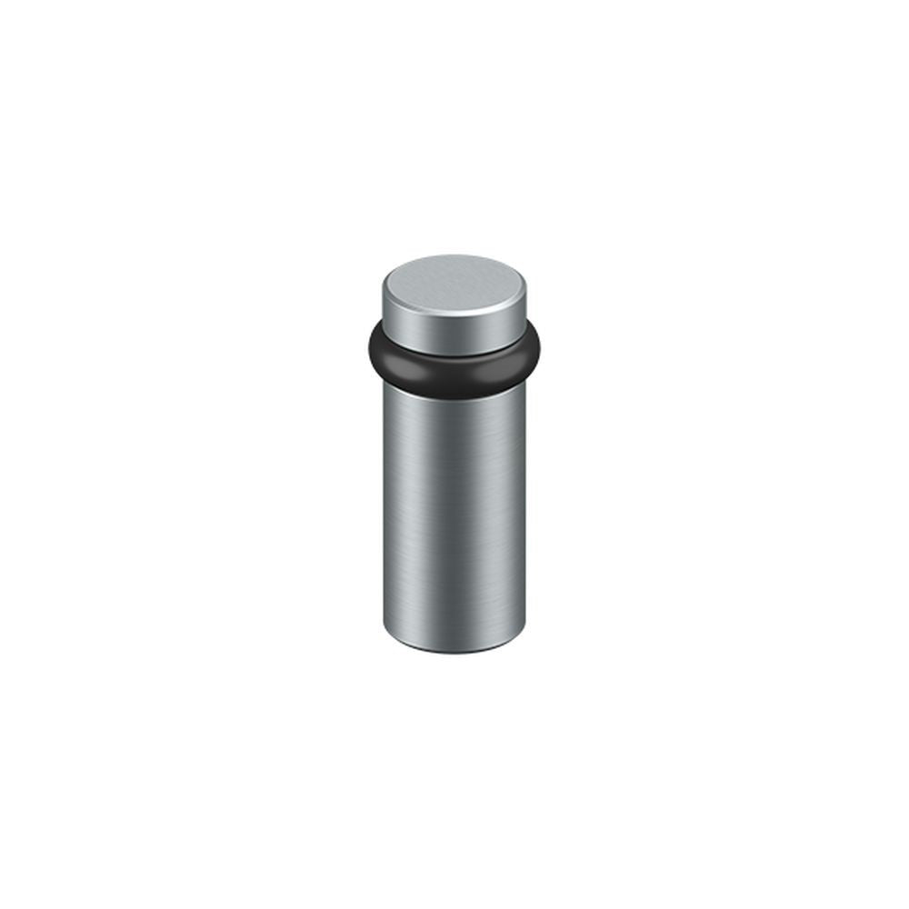 Deltana UFB6000U26D Round Universal Floor Bumper 3" Satin Chrome Finish