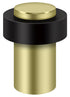 Deltana UFB7500U3-UNL 3" Round Universal Floor Bumper Unlacquered Bright Brass Finish