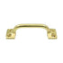 Deltana WP026U3-UNL Pull; 4"; Unlacquered Bright Brass Finish