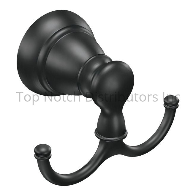 Moen Y2603BL Banbury Robe Hook Matte Black Sparrow Supply