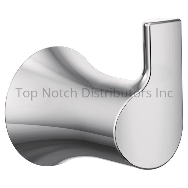 Moen YB0203CH Doux Single Robe Hook Bright Chrome Sparrow Supply