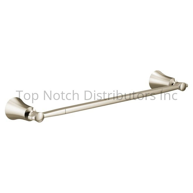 Moen YB0318NL Flara 18" Towel Bar Polished Chrome Polished Nickel Sparrow Supply