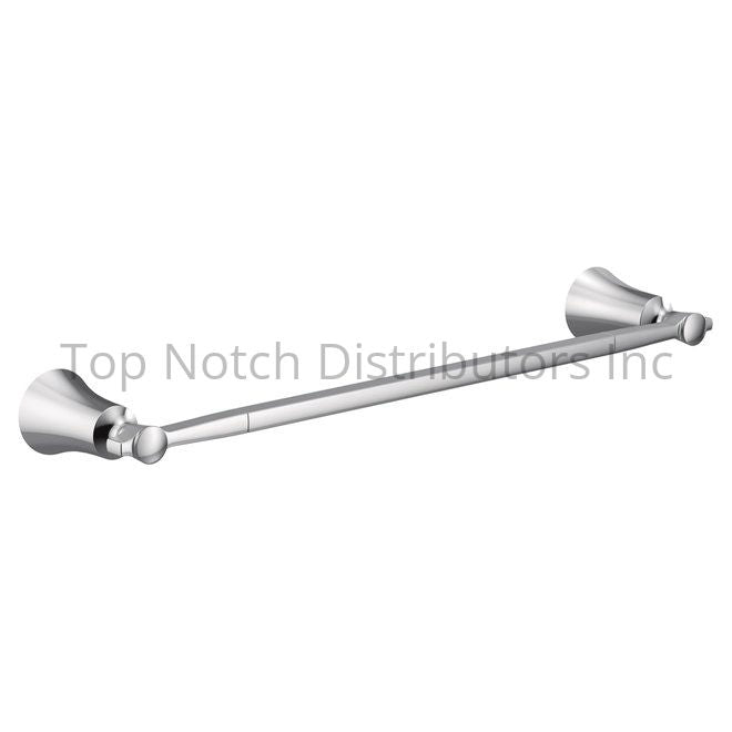 Moen YB0324CH Flara 24" Towel Bar Bright Chrome Sparrow Supply