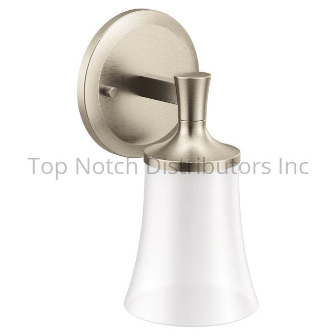 Moen YB0361BN Flara One Globe Bath Light Brushed Nickel Sparrow Supply