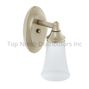 Moen YB2861BN Eva Single Globe Bath Light Brushed Nickel Sparrow Supply