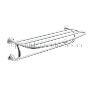 Moen YB2894CH Eva Hotel Towel Shelf Bright Chrome Sparrow Supply