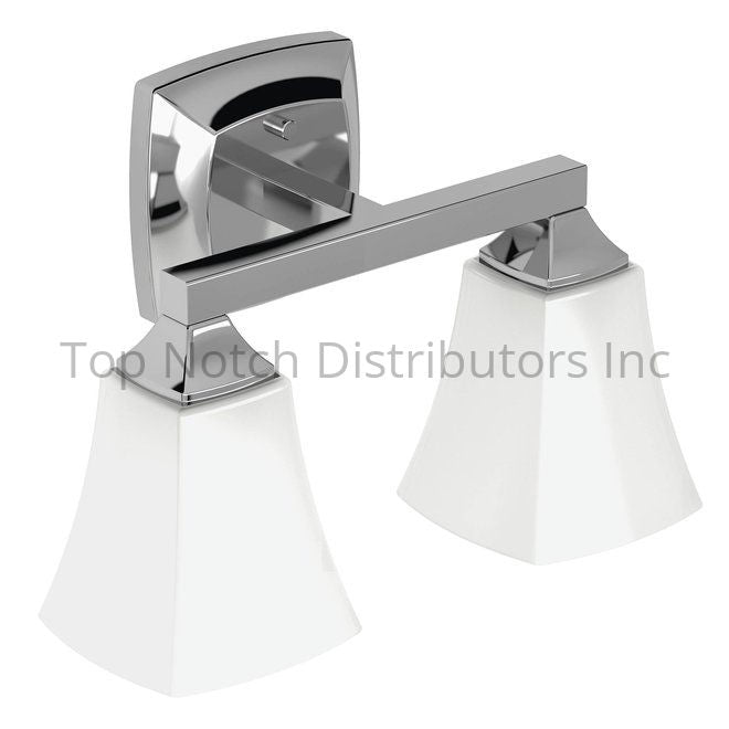 Moen YB5162CH Voss Double Globe Bath Light Bright Chrome Sparrow Supply