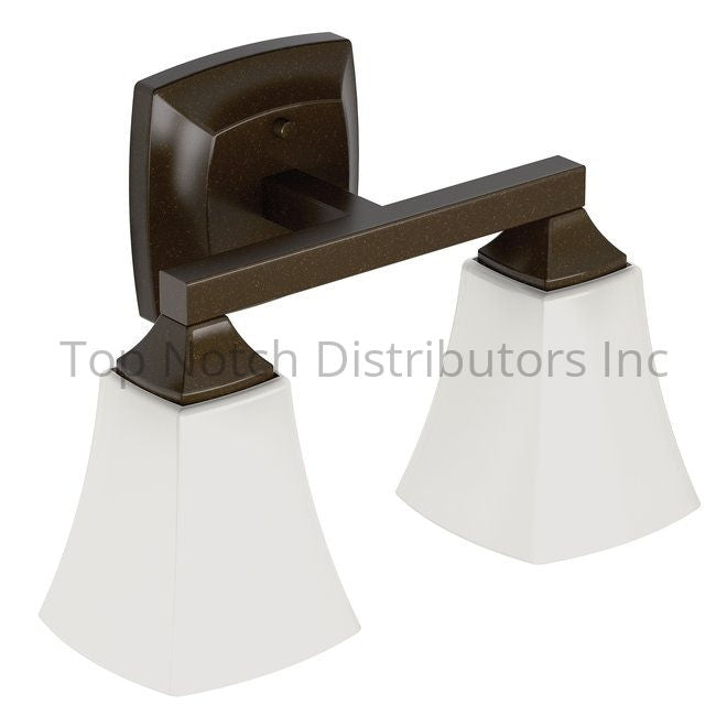 Moen YB5162ORB Voss Double Globe Bath Light Oil Rubbed Bronze Sparrow Supply