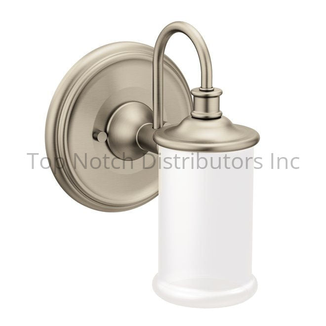 Moen YB6461BN Belfield Single Globe Bath Light Brushed Nickel Sparrow Supply
