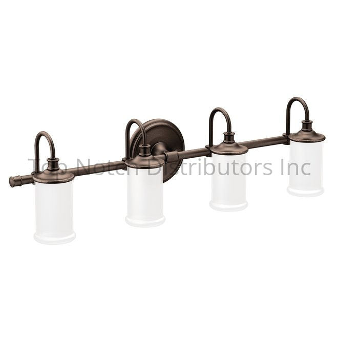 Moen YB6464ORB Belfield Quadruple Globe Bath Light Oil Rubbed Bronze Sparrow Supply
