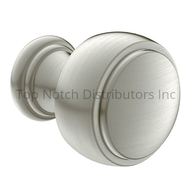 Moen YB8405BN Weymouth Cabinet Knob Brushed Nickel Sparrow Supply