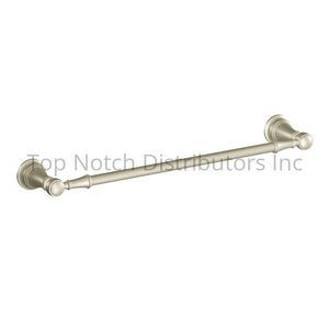 Moen YB8418BN Weymouth 18" Towel Bar Brushed Nickel Sparrow Supply