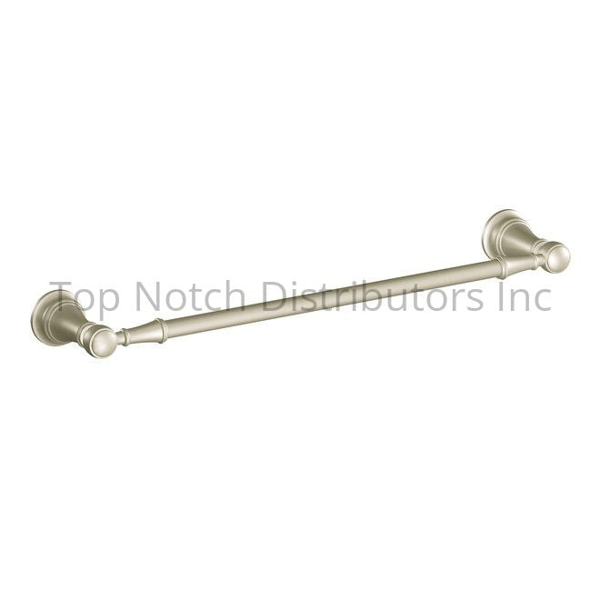 Moen YB8418BN Weymouth 18" Towel Bar Brushed Nickel Sparrow Supply