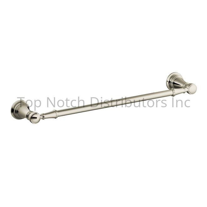 Moen YB8418NL Weymouth 18" Towel Bar Bright Nickel Sparrow Supply