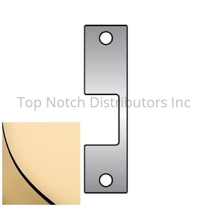 HES Z605 Z Faceplate for 1006 Strike Bright Brass Antique Brass Sparrow Supply