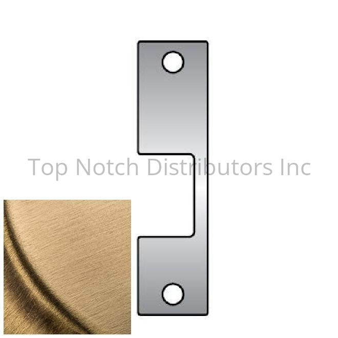 HES Z606 Z Faceplate for 1006 Strike Satin Brass Sparrow Supply