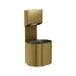 Bradley 2B5-113400-BR Towel/Waste Unit-Surface Mtd P-Shape, 10 GAL Brushed Brass Sparrow Supply