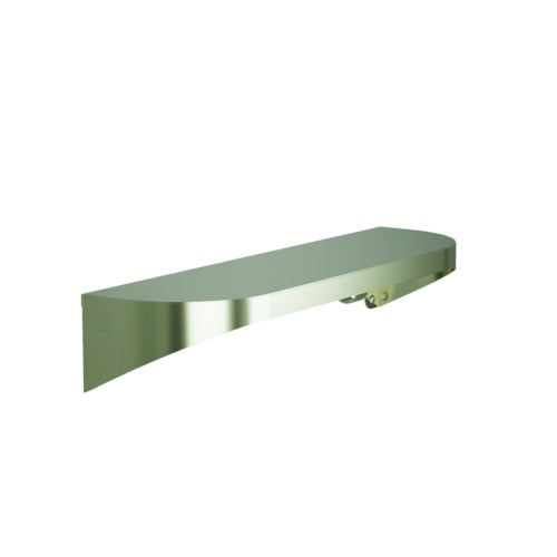 Bradley 7B2-0051896-BN Shelf, Stainless Satin, 20 Gauge-w/Hooks, 5 X 18 Brushed Nickel