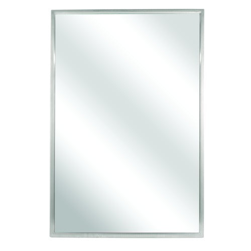 Bradley 740-018240 Stainless Steel Commercial Restroom Mirror Sparrow Supply