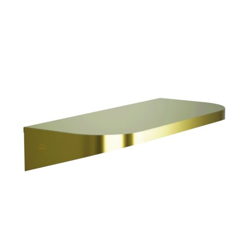 Bradley 7B2-0081800-BR Shelf, Stainless Satin, 20 Gauge, 8 X 18 Brushed Brass