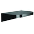 Bradley 7B2-0081296-BB Shelf, Stainless Satin, 20 Gauge-w/Hooks, 8 X 12 Brushed Black