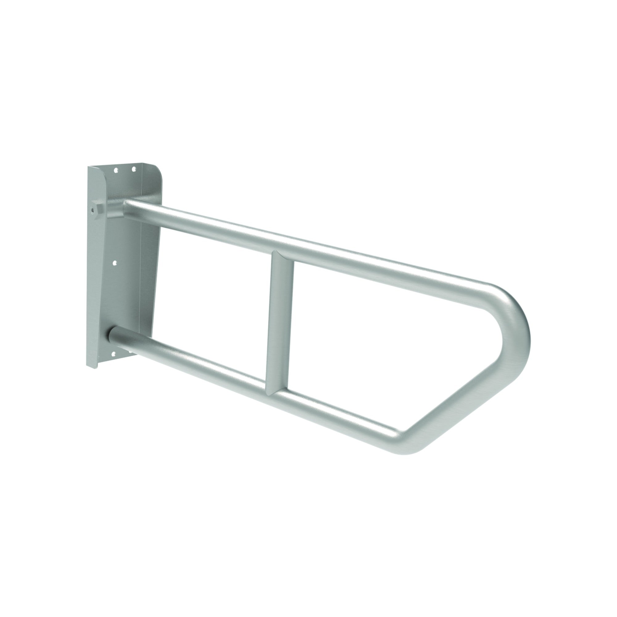Bradley 8370-107000 Swing Up Grab Bar,  30" L,  Satin Finish