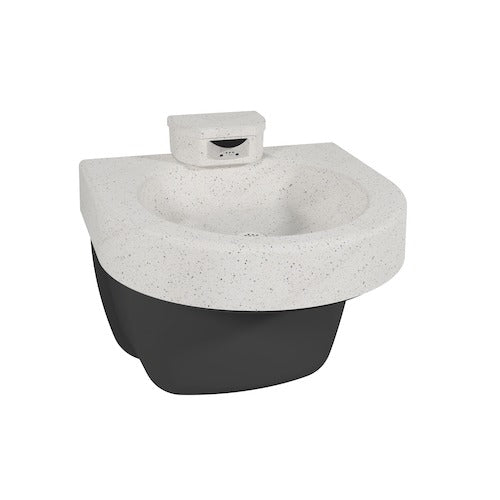 Bradley S93-728 Ligature Resistant HSL1 1 Station White Sand Bowl Sparrow Supply